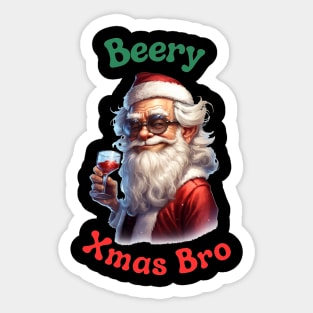 Santa Claus Christmas in July Sticker
